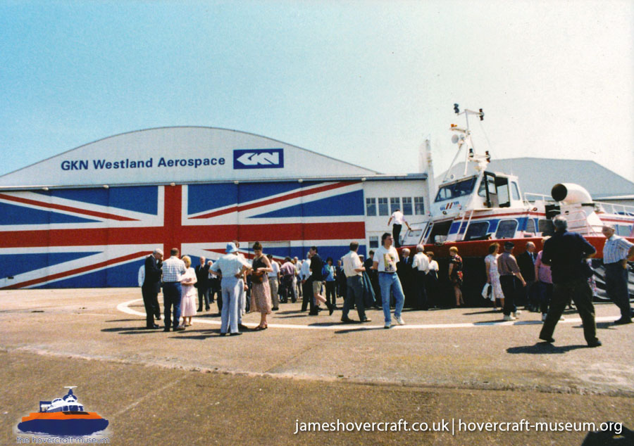 AP1-88 hovercraft promotional day by BHC -  (credit: The <a href='http://www.hovercraft-museum.org/' target='_blank'>Hovercraft Museum Trust</a>).